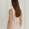 chaleco beige espalda Chaleco Tiana