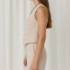 chaleco beige lateral Chaleco Tiana